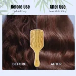 Bamboo Detangling Paddle Hairbrush - Image 5