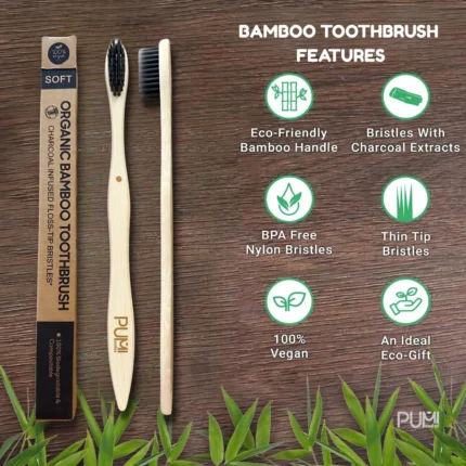 Bamboo Toothbrushes 10 Pack