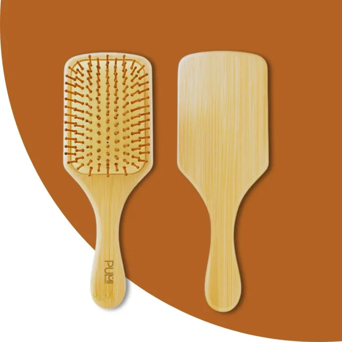 Bamboo Detangling Paddle Hairbrush - Image 1