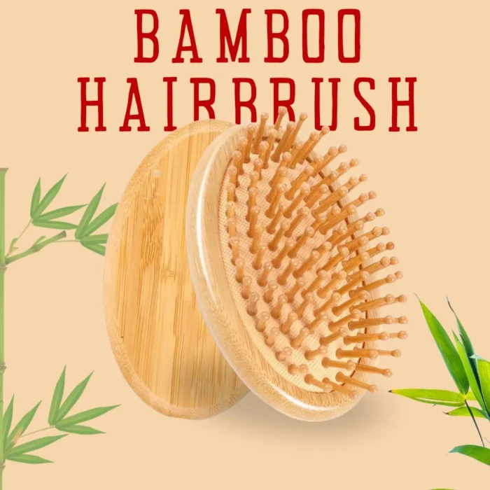 No handle Bamboo Hair Brush - Image 1