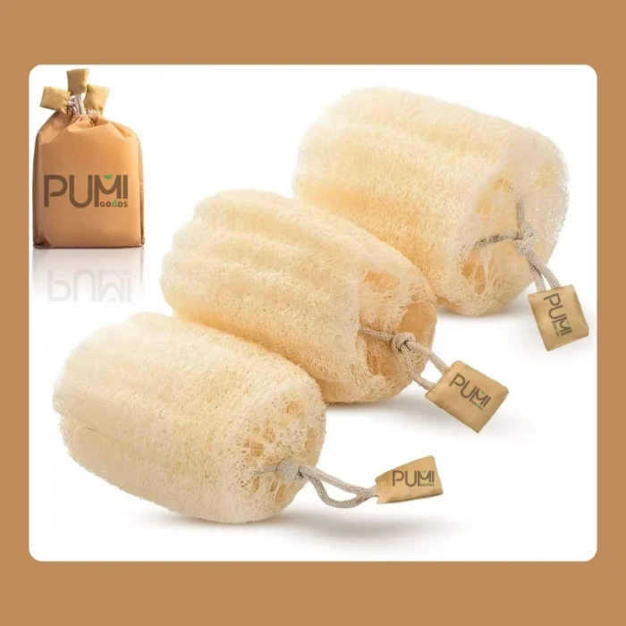 Egyptian Loofah Body Scrubber – 100% Natural [3-Pack] - Image 1
